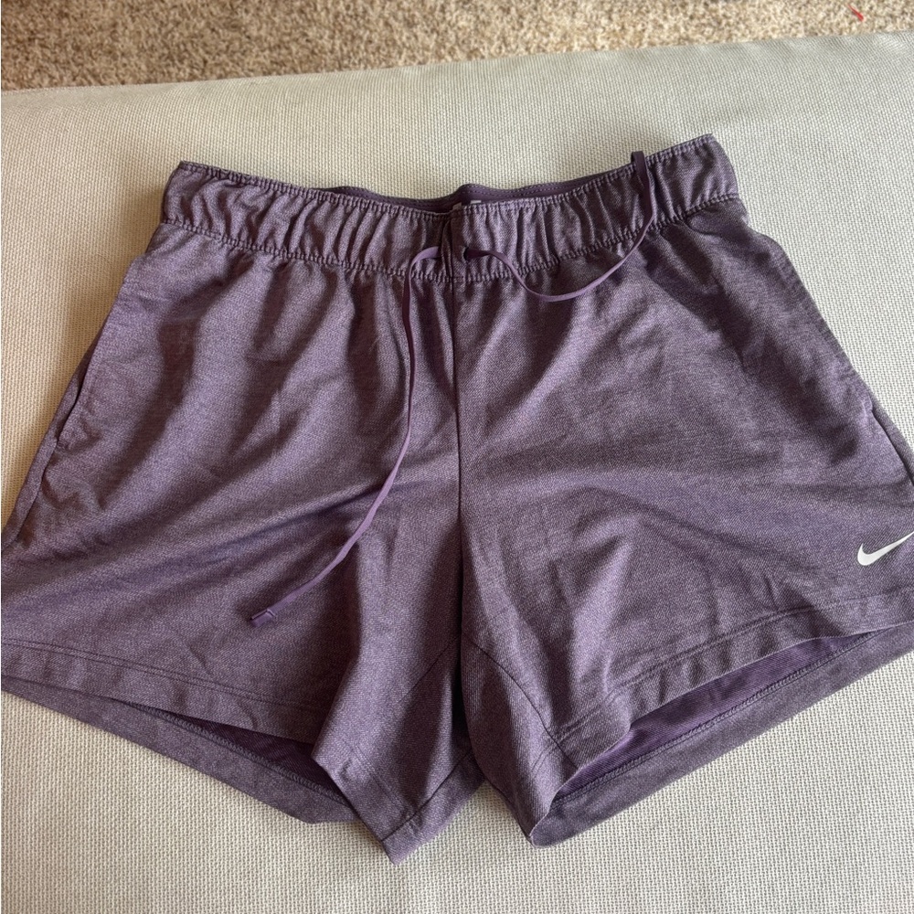 Nike Purple Athletic Shorts Lightweight Elastic Waist